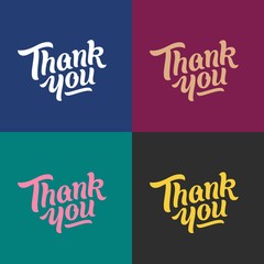 Thank You Hand Drawn Premium Quality Vector Lettering