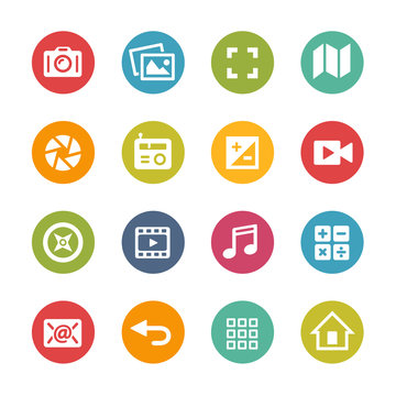 Web and Mobile Icons 5 -- Fresh Colors Series