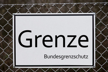 German Border - Grenze Deutschland Österreich Schweiz