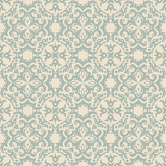 Elegant antique background image of round spiral kaleidoscope flower pattern.
