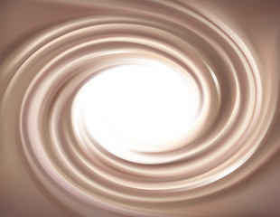 Vector background of swirling chocolate texture