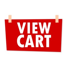 View Cart Sign - illustration