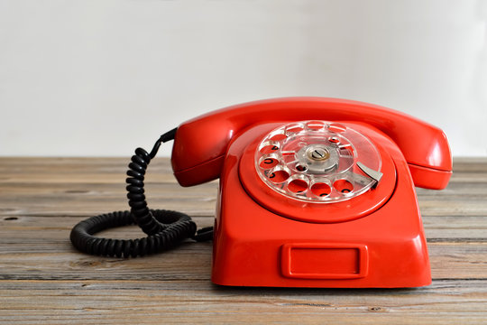 Vintage Red Telephone