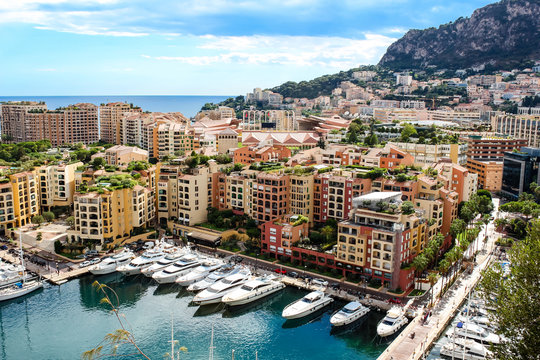 Monte Carlo dock in summer