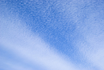 Cirrocumulus clouds on a summer afternoon