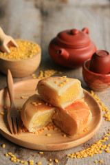 Festival moon cake with soybeans