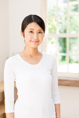 portrait of attractive asian woman