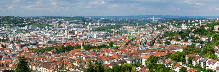 Fototapeta na wymiar Panorama Stuttgart