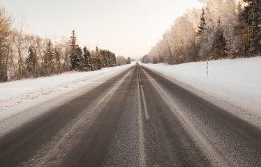 Obraz premium winter road , snow