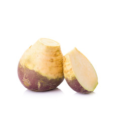 Swede isolated on white background