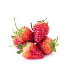 Strawberry on white background