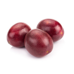 Passion fruit isolated on white background