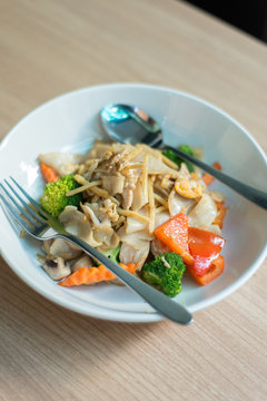 Druken noodle, stir fried food Thailand.