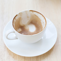 empty cup of coffee