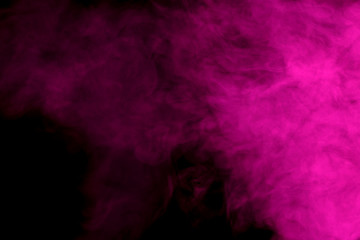 Abstract purple smoke hookah.