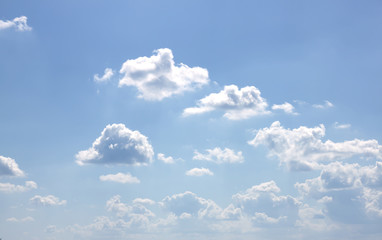 blue sky background.