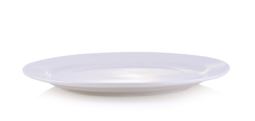 Empty plate isolated on  white background