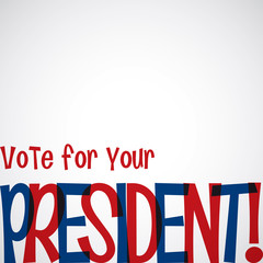 Overlay typographic Independence Day card in vector format.
