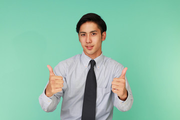 笑顔のビジネスマン