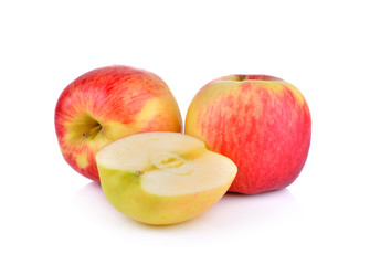 Ripe apple  on white background