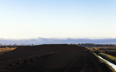 extraction of peat  