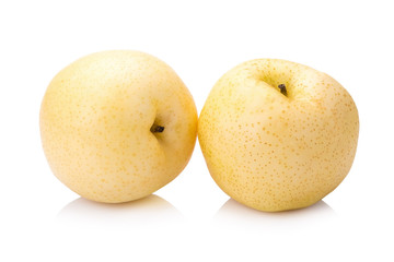 pear fruit over white background