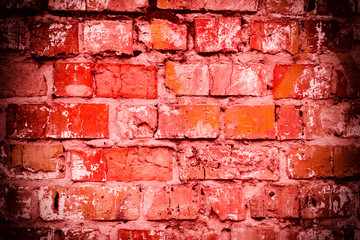 Brick texture with scratches and cracks