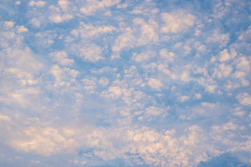 Beautiful colors on cloudscape at sunset and sunrise for backgro