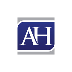 Fototapeta premium Initial Letters Logo Vector Square ah