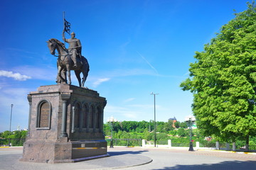 The monument to Prince Vladimir in summer, Russia.