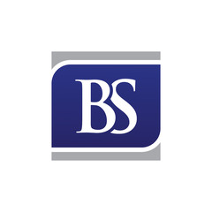 Initial Letters Logo Vector Square bs