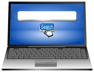 Laptop with internet web search engine