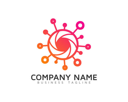 Photo Share Logo Design Template