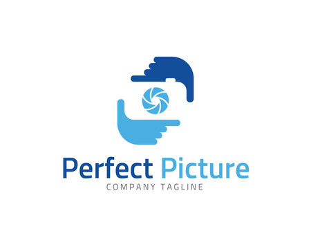 Perfect Picture Photo Frame Logo Design Template