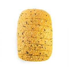 Sesame Bread Isolated on White Background