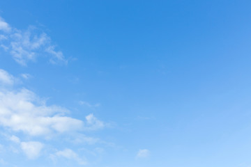 Naklejka na ściany i meble clear blue sky and white cloud