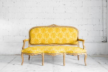 Yellow Retro Sofa