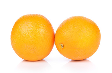 orange on white background