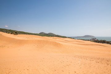 Rote Sanddünen in Mui Ne in Vietnam