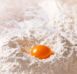 flour and yolk, baking background