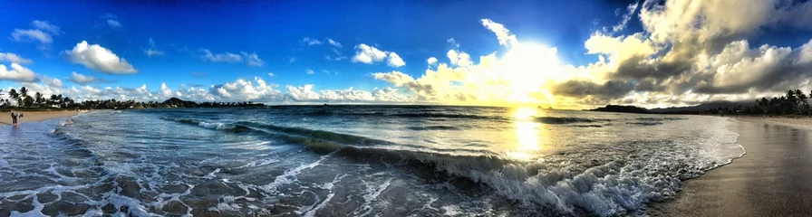 Fototapeten oahu hawaii strandpanorama © ericsan