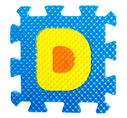 Alphabet jigsaw toy piece