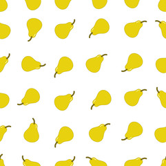 seamless pattern with Pear Fruit
