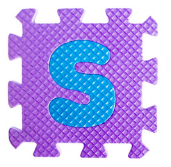 Alphabet jigsaw toy piece