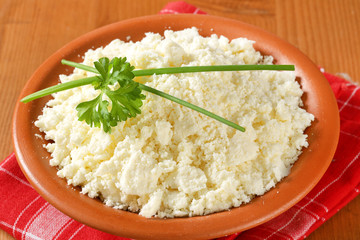 Crumbly Bryndza cheese