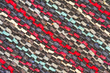 black striped blue red white fabric background