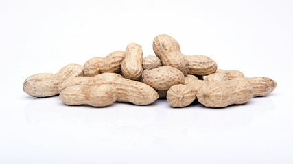groundnut on white background