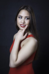 Naklejka premium asian beauty girl