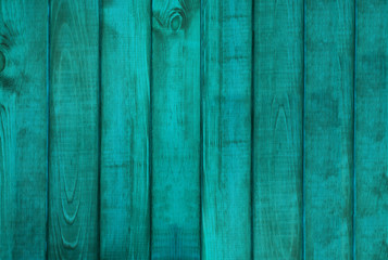 turquoise wooden surface of the table