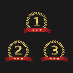 Naklejka premium Laurel wreath awards